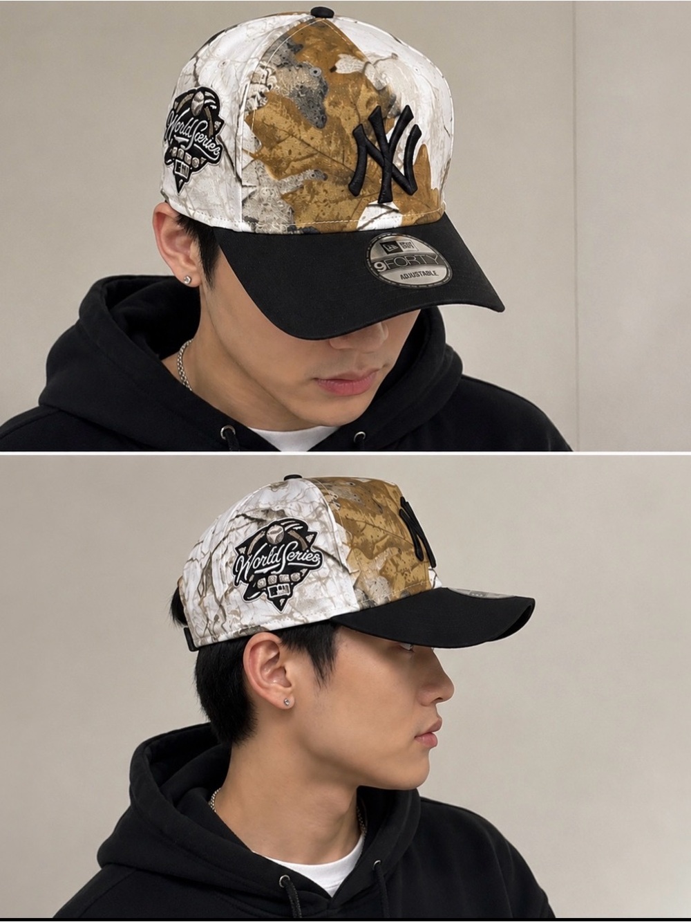 New Era NY Yankees 9FORTY A-Frame World Series Camo Hat